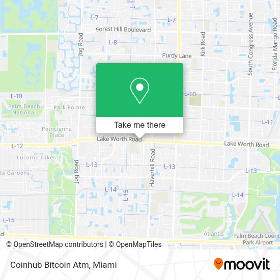 Coinhub Bitcoin Atm map