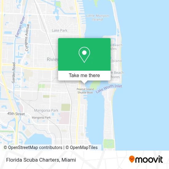 Florida Scuba Charters map