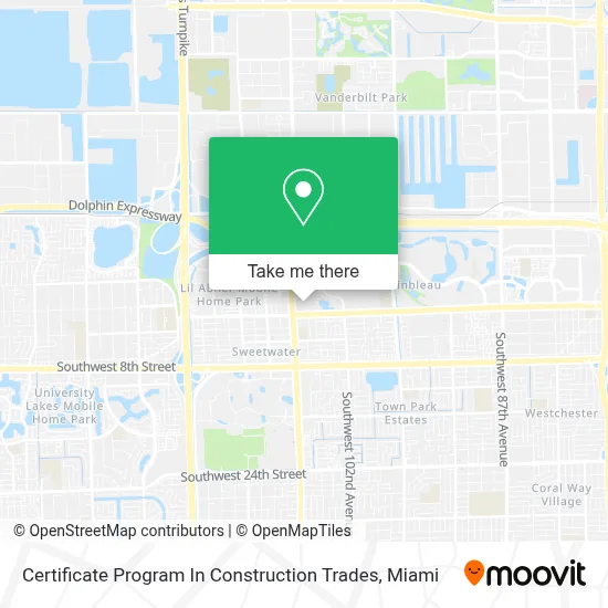 Certificate Program In Construction Trades map