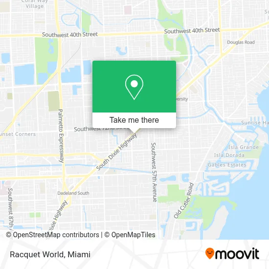 Racquet World map