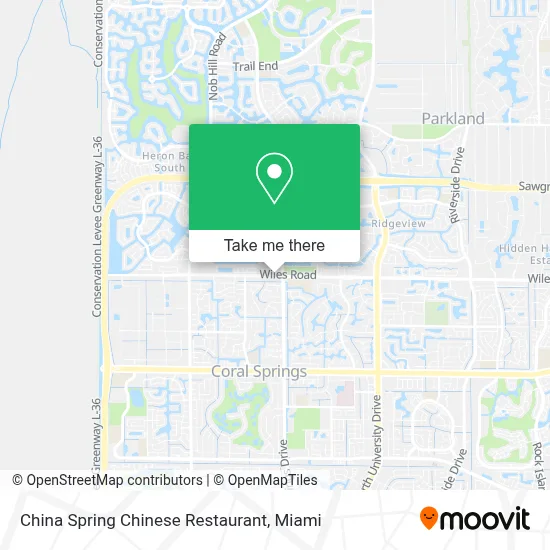China Spring Chinese Restaurant map