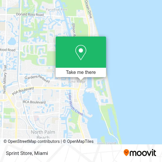 Sprint Store map