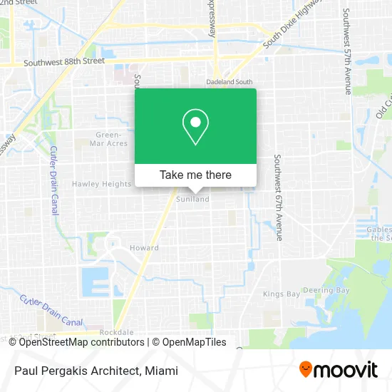 Paul Pergakis Architect map