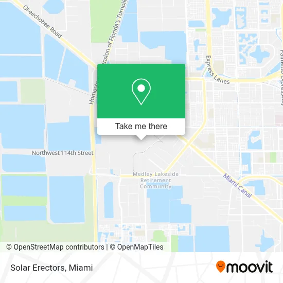 Solar Erectors map