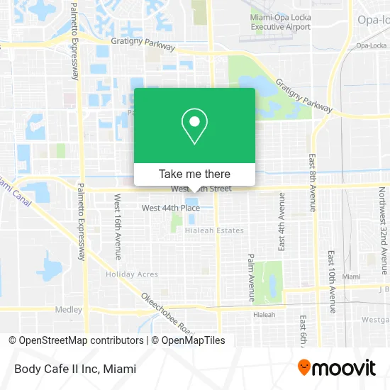 Body Cafe II Inc map