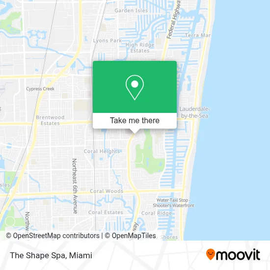 The Shape Spa map