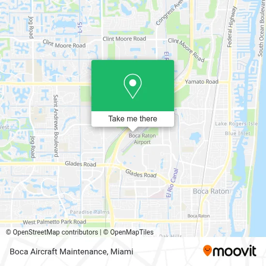 Boca Aircraft Maintenance map