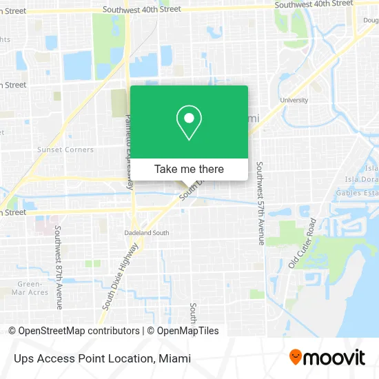 Ups Access Point Location map