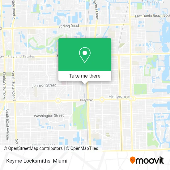 Keyme Locksmiths map