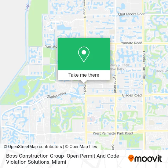 Boss Construction Group- Open Permit And Code Violation Solutions map