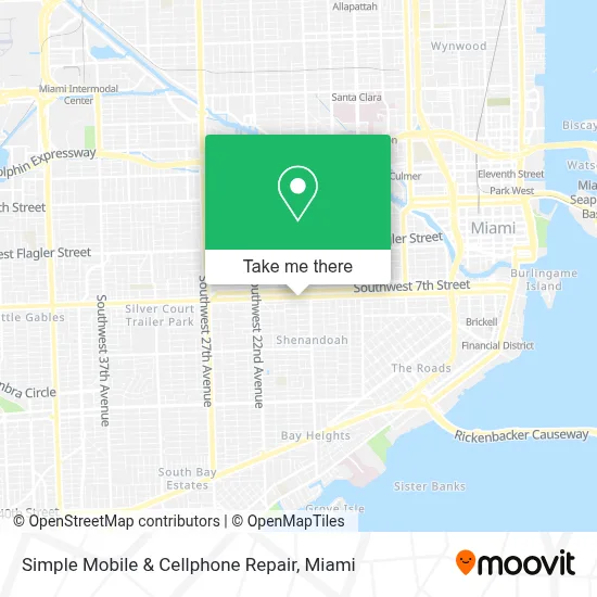 Simple Mobile & Cellphone Repair map