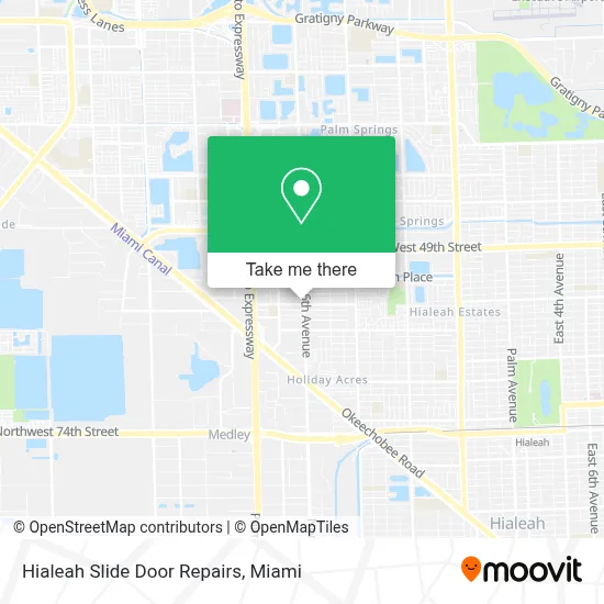 Hialeah Slide Door Repairs map