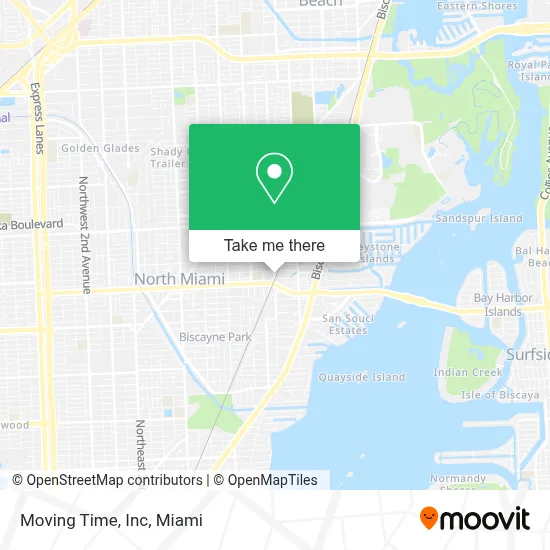 Moving Time, Inc map