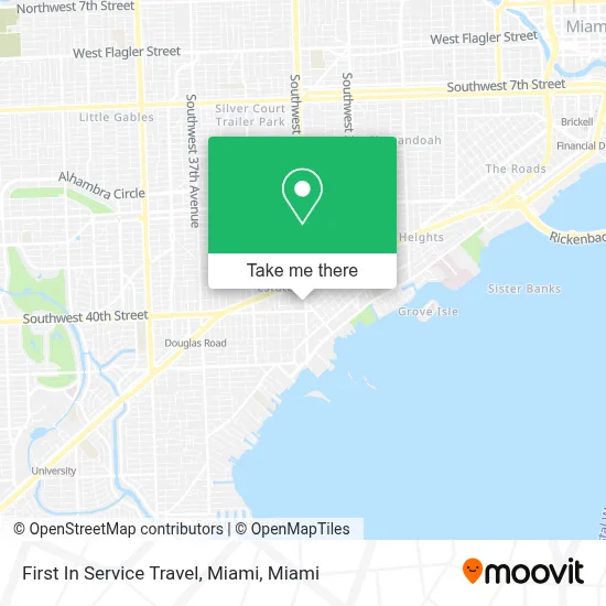 First In Service Travel, Miami map