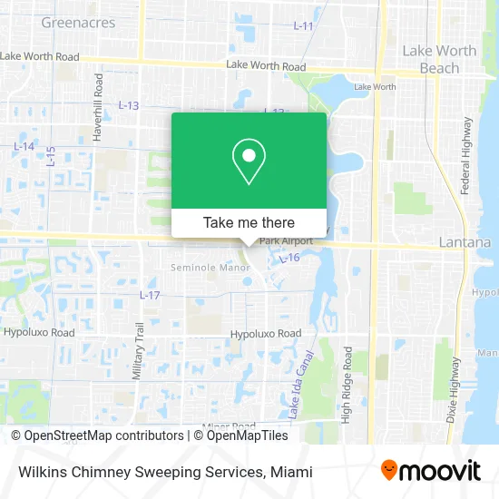 Wilkins Chimney Sweeping Services map