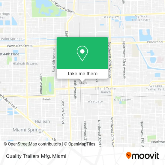 Quality Trailers Mfg map