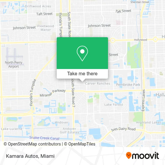 Kamara Autos map