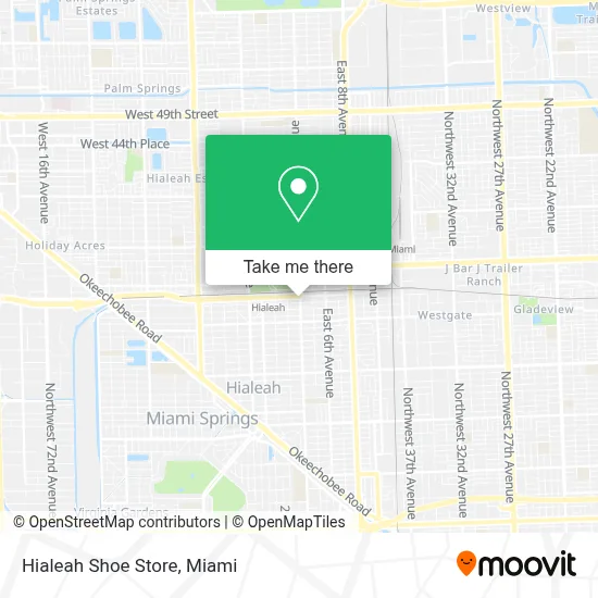Hialeah Shoe Store map