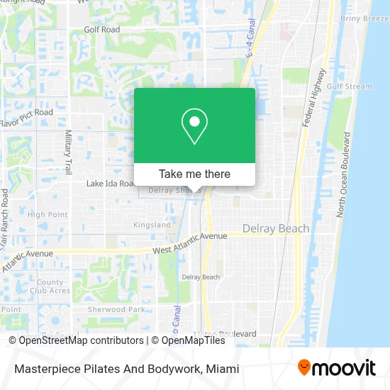Masterpiece Pilates And Bodywork map