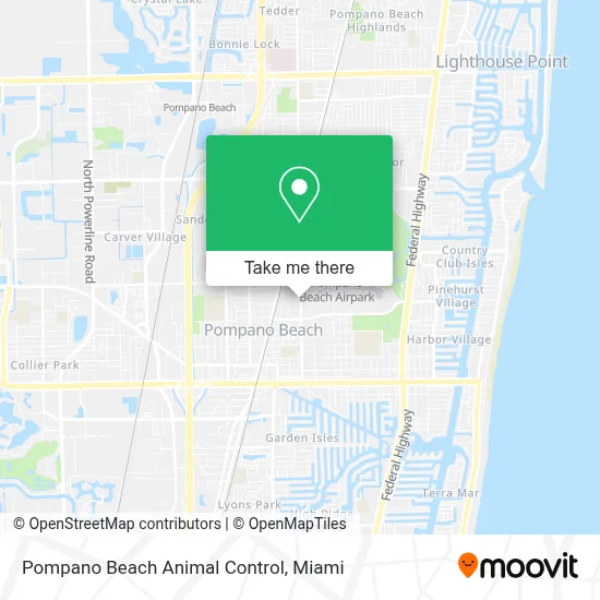 Pompano Beach Animal Control map