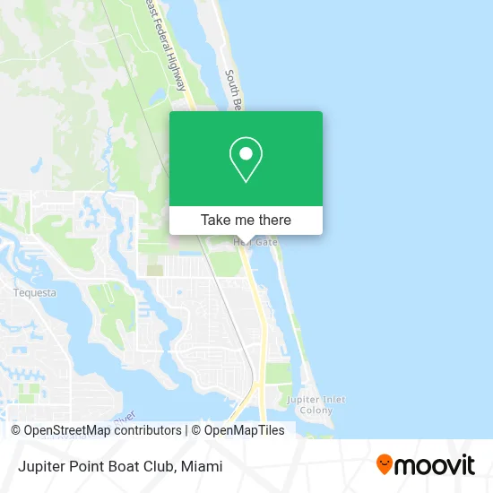 Jupiter Point Boat Club map