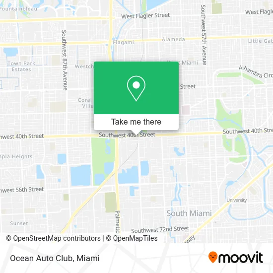Ocean Auto Club map