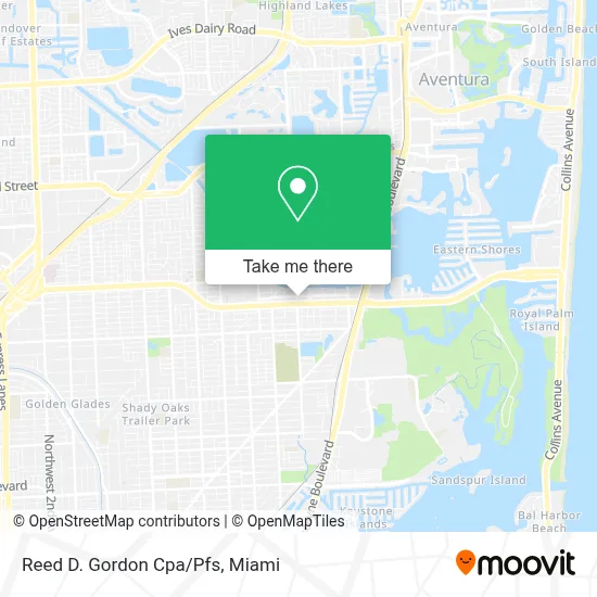 Reed D. Gordon Cpa/Pfs map