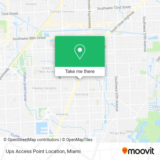 Ups Access Point Location map