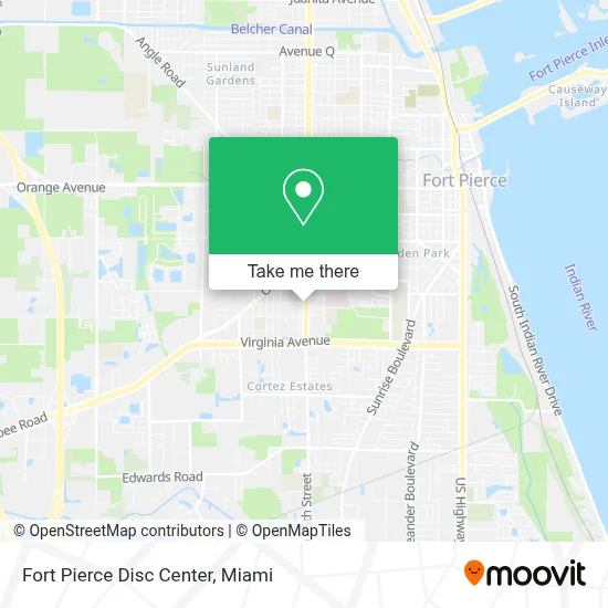 Fort Pierce Disc Center map