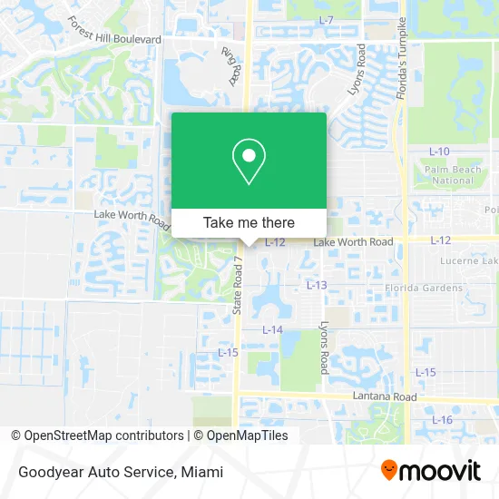 Goodyear Auto Service map