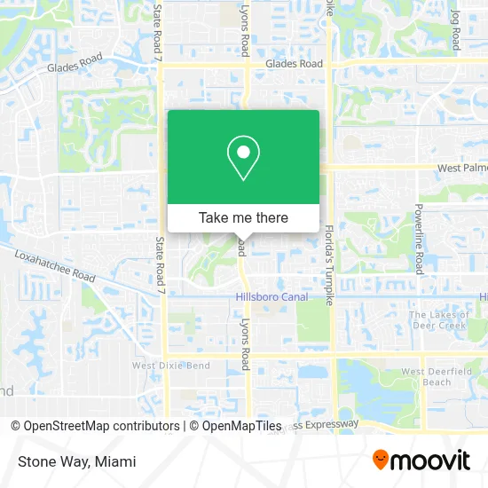 Stone Way map