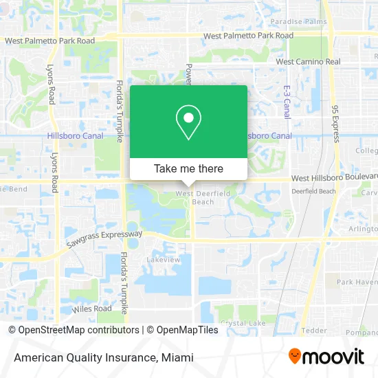 American Quality Insurance map