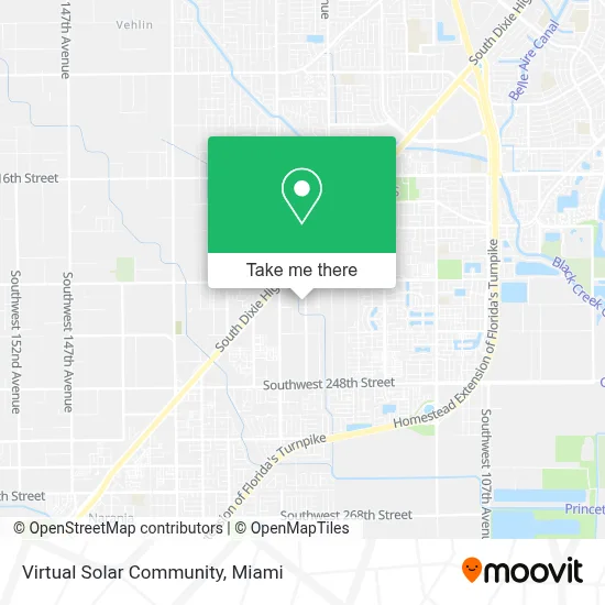 Virtual Solar Community map