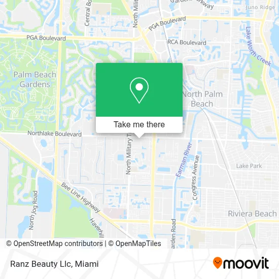 Ranz Beauty Llc map