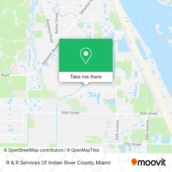 R & R Services Of Indian River County map