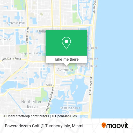 Poweradezero Golf @ Turnberry Isle map