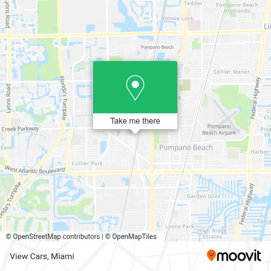 View Cars map