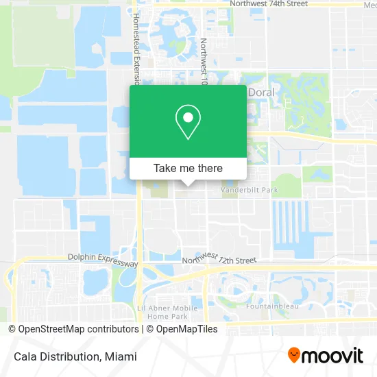 Cala Distribution map
