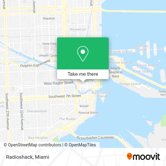 Radioshack map
