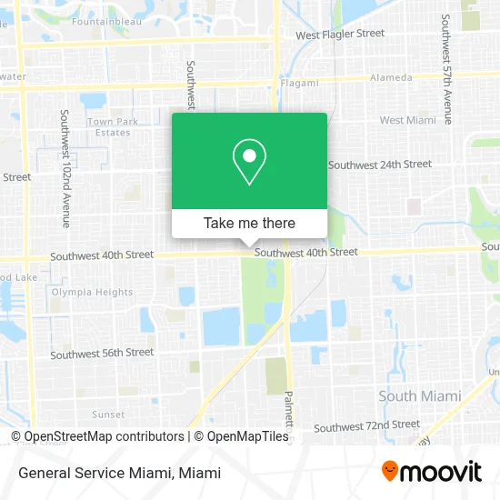 General Service Miami map