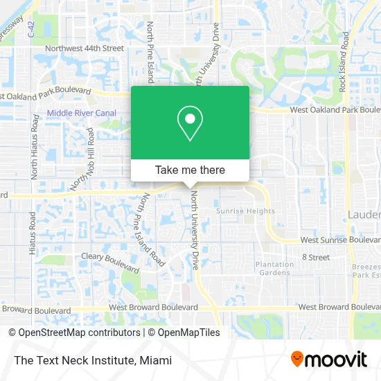 The Text Neck Institute map