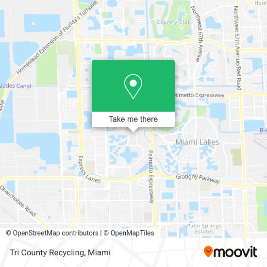 Tri County Recycling map