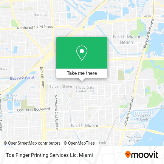 Tda Finger Printing Services Llc map
