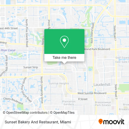 Sunset Bakery And Restaurant map