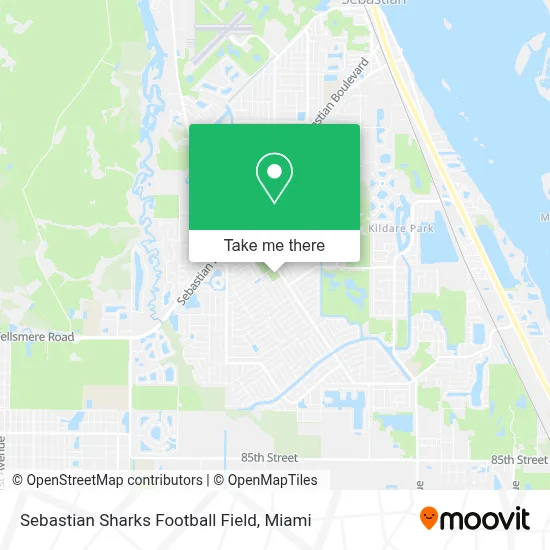 Sebastian Sharks Football Field map