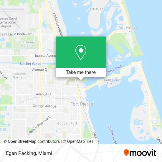 Egan Packing map