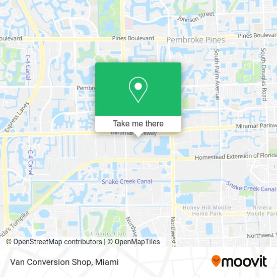 Van Conversion Shop map