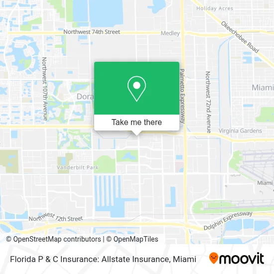 Florida P & C Insurance: Allstate Insurance map