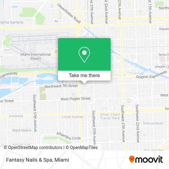 Fantasy Nails & Spa map