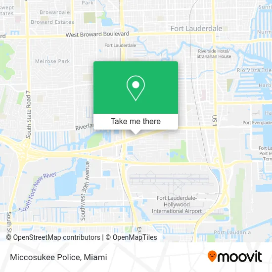 Miccosukee Police map